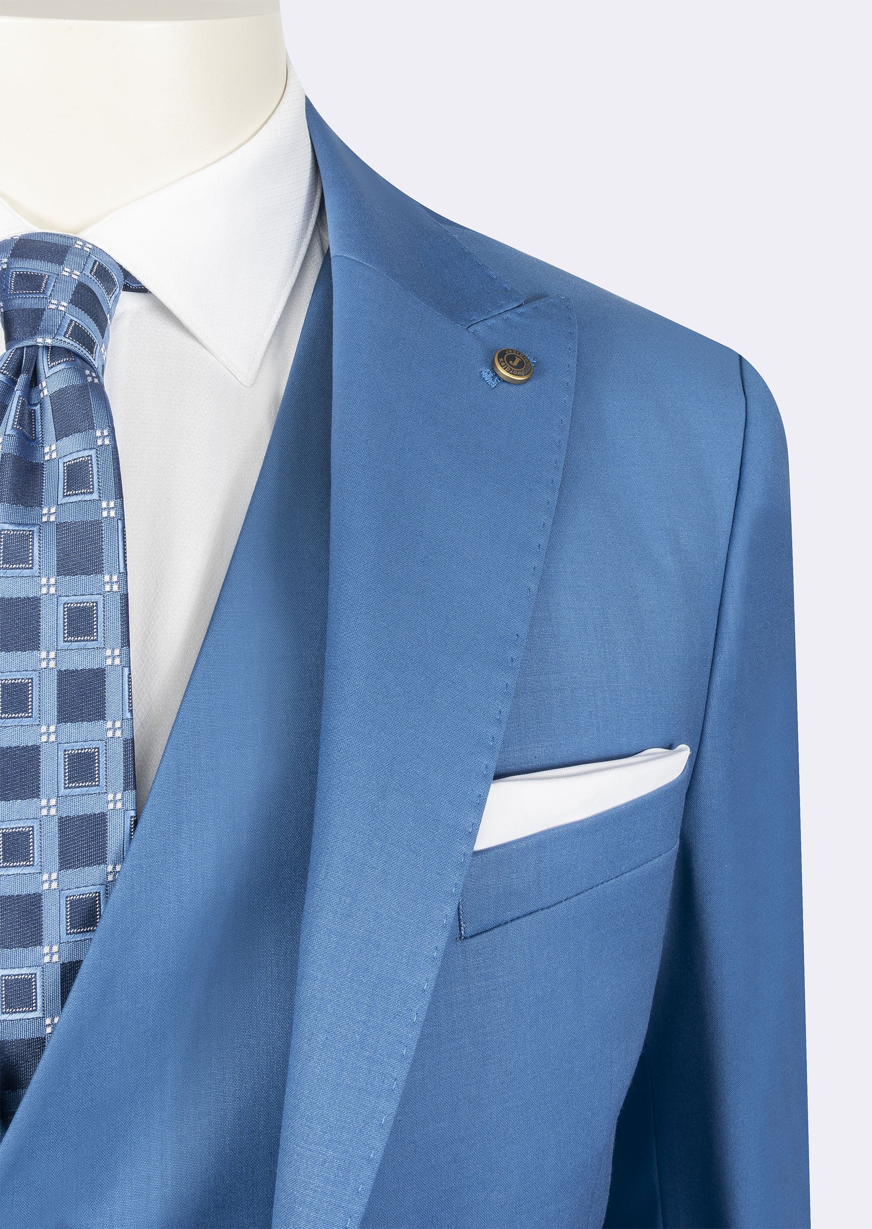 Dark Blue Three-Piece Suit