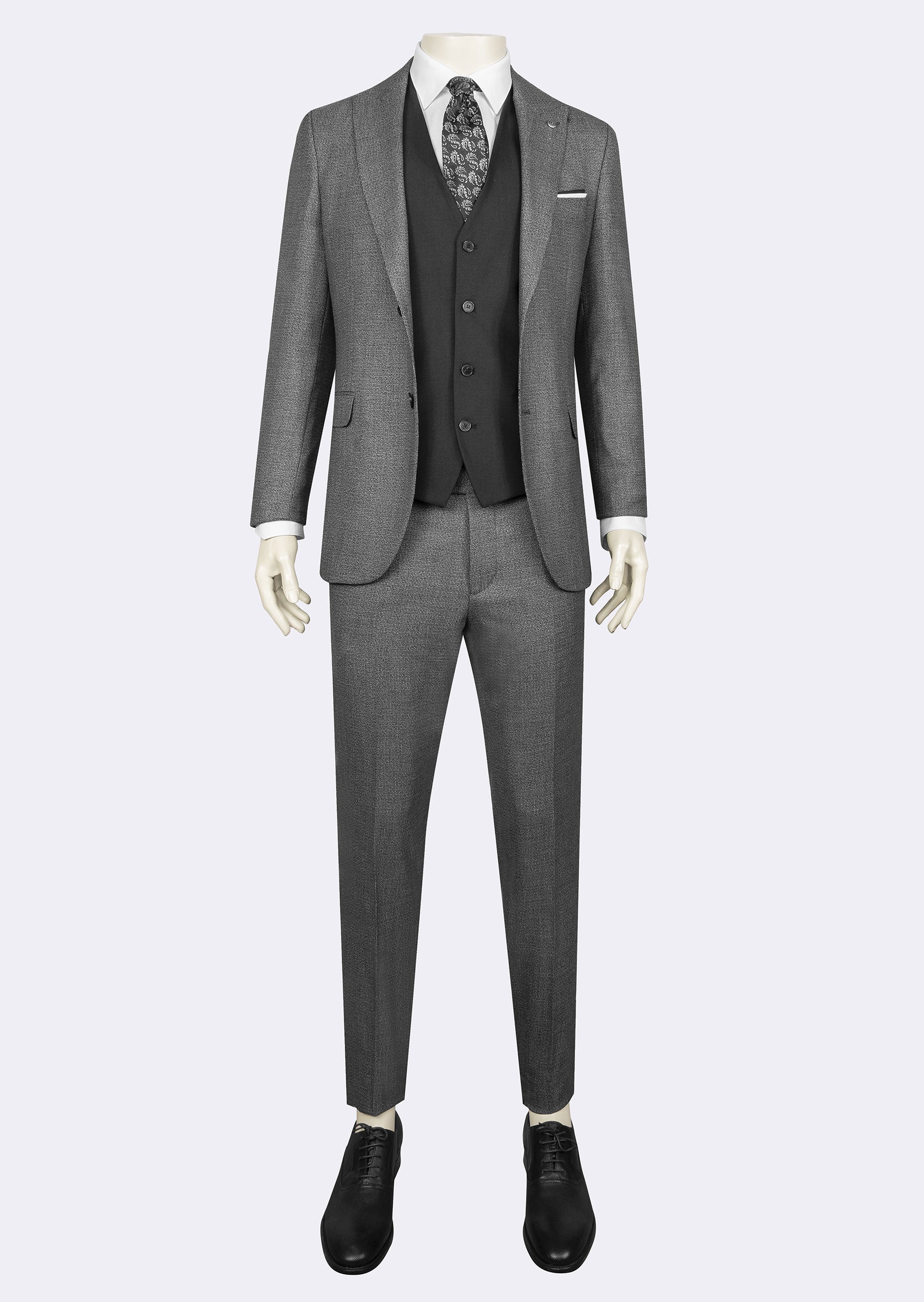 Black Three-Piece Suit