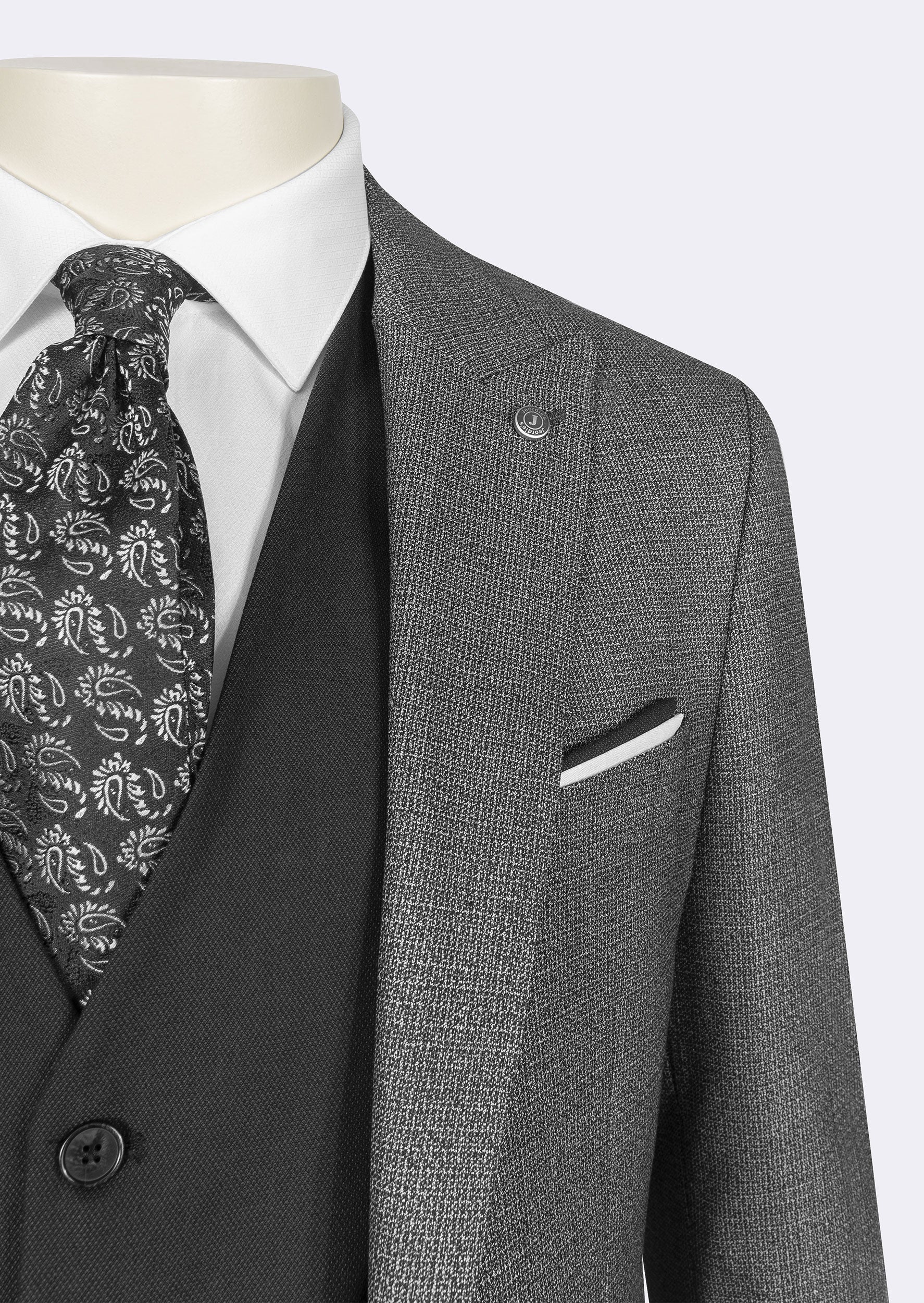 Black Three-Piece Suit
