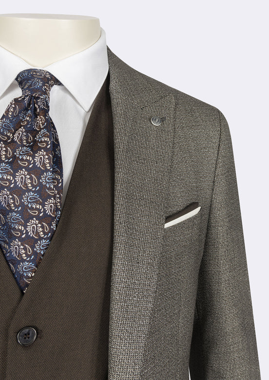 Brown Three-Piece Suit