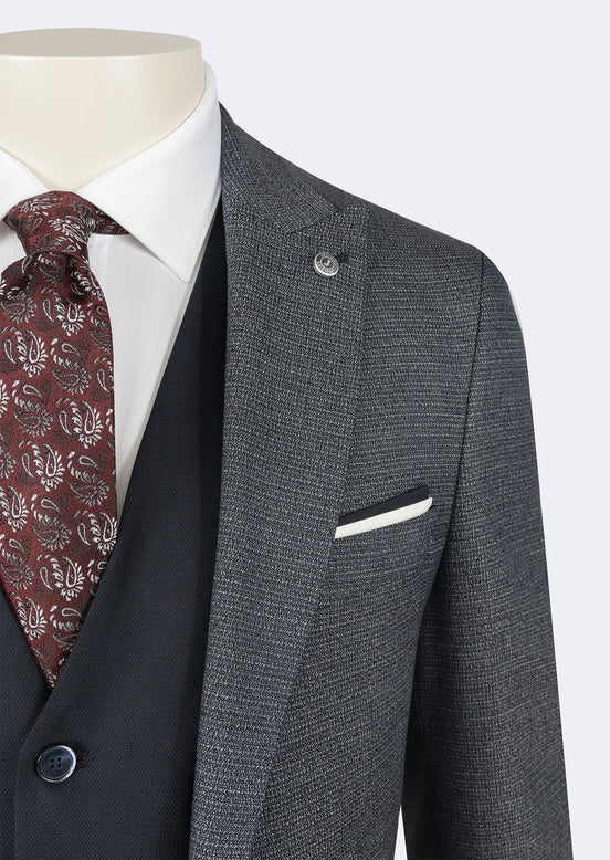 Navy Three-Piece Suit