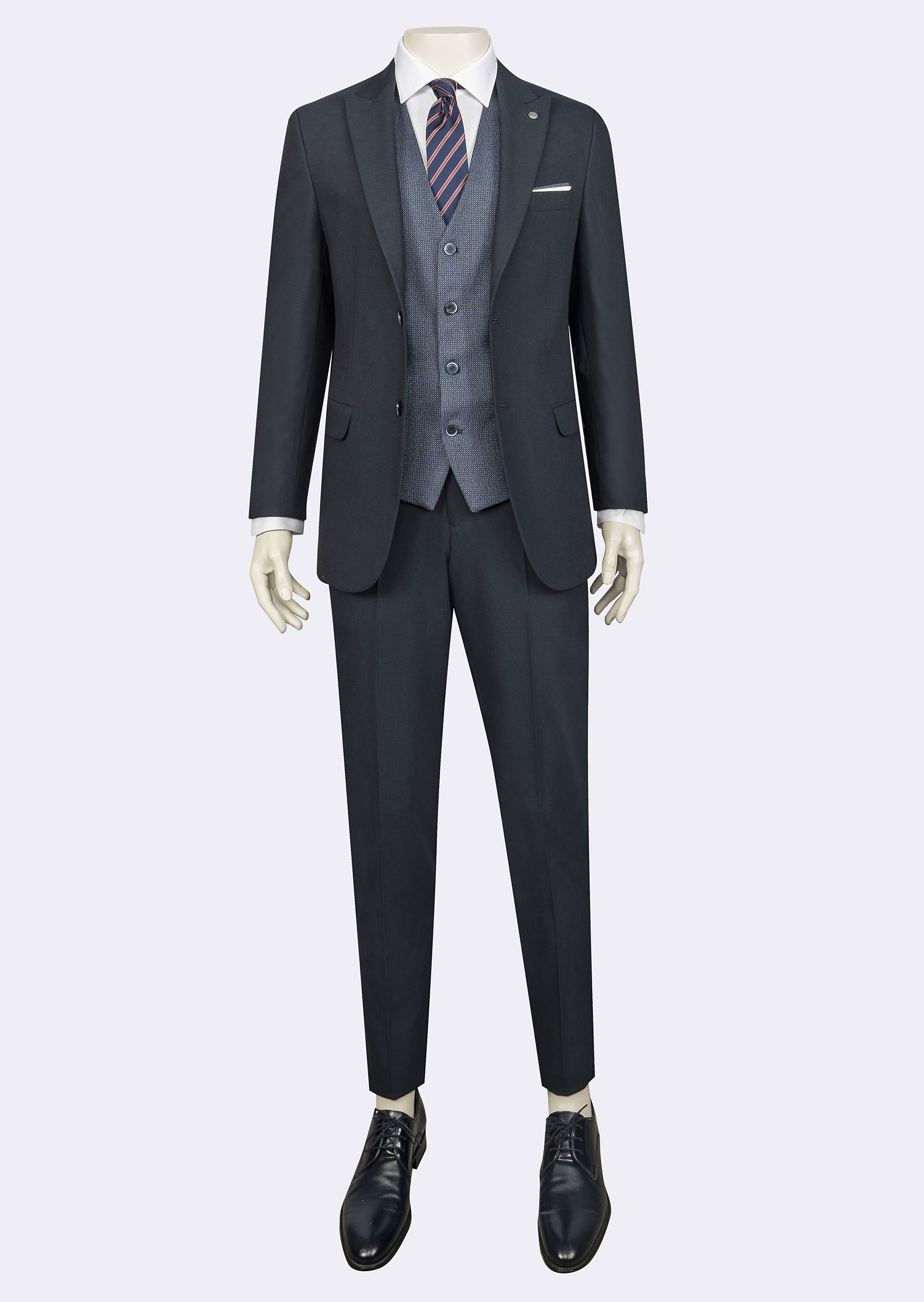 Light Navy Three-Piece Suit