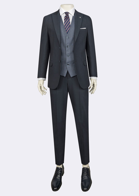 Light Navy Three-Piece Suit