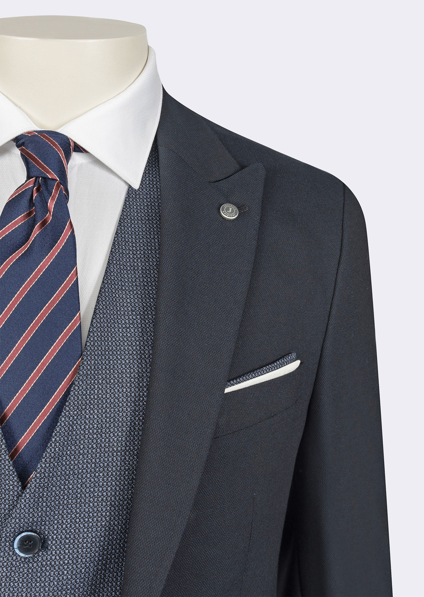 Light Navy Three-Piece Suit