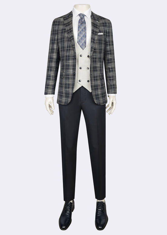 Navy Three-Piece Suit