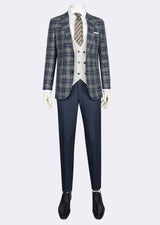 Light Navy Three-Piece Suit