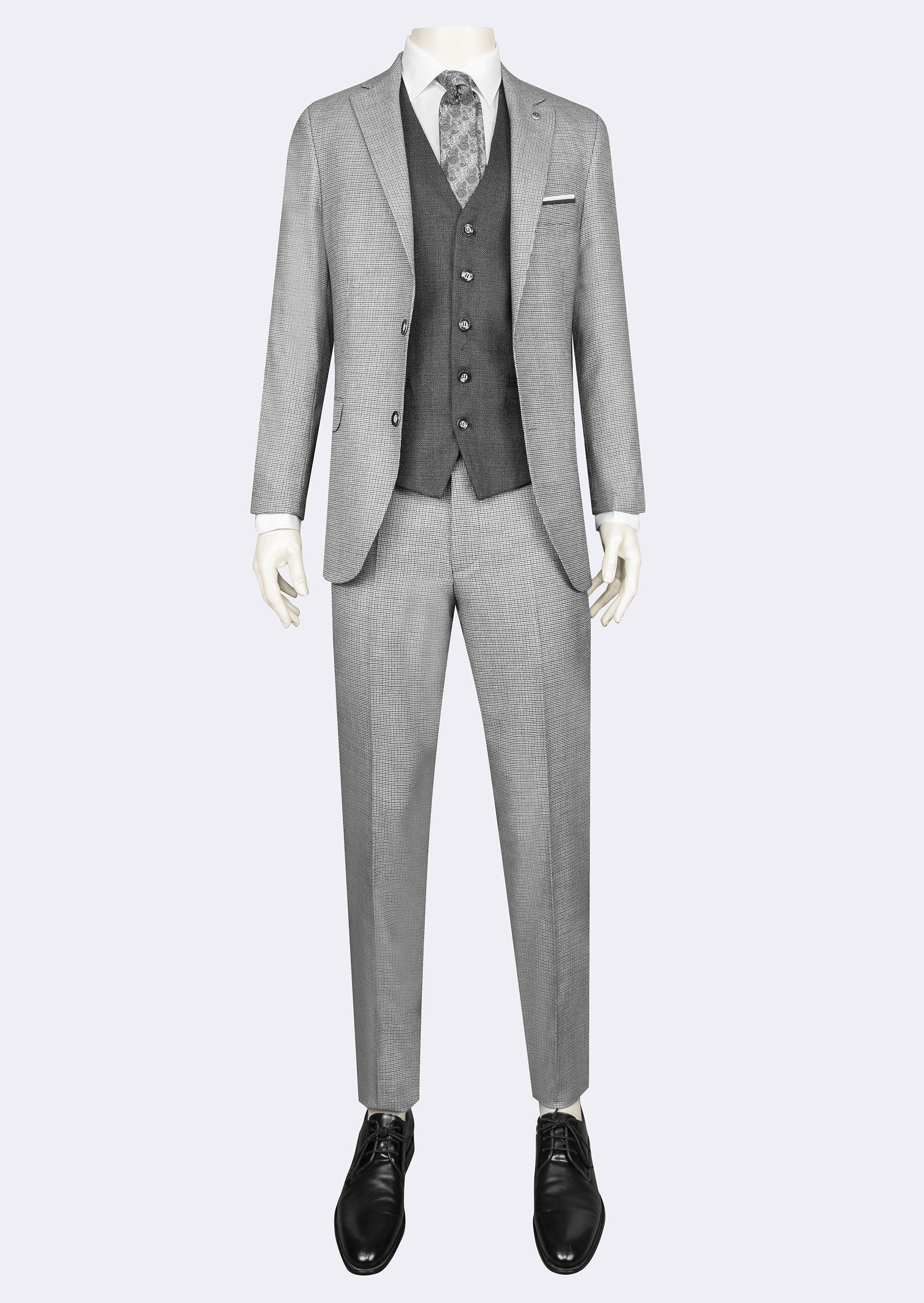 Black Three-Piece Suit