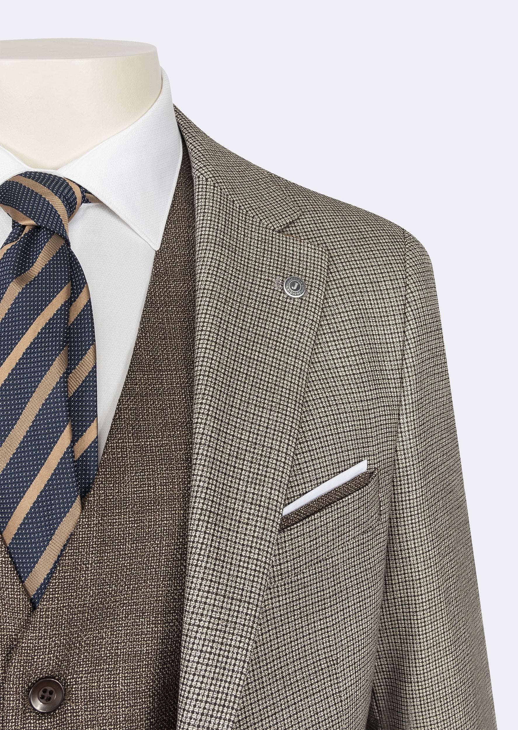 Brown Three-Piece Suit