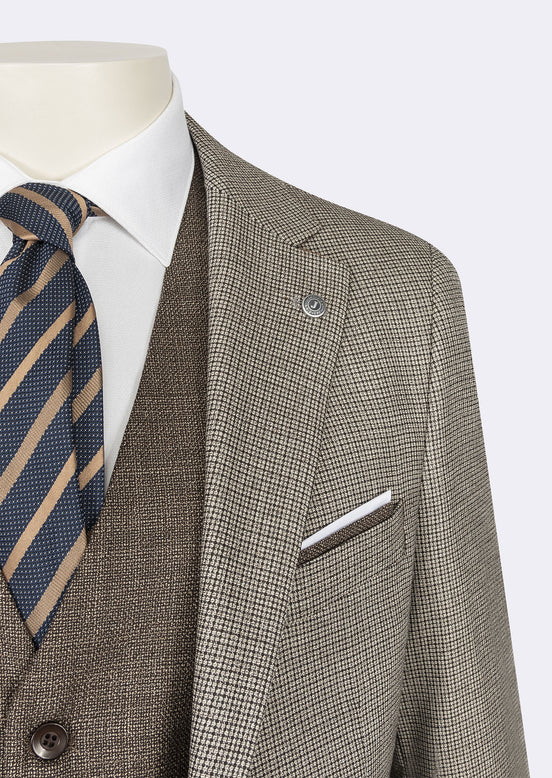 Brown Three-Piece Suit