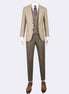 Beige Three-Piece Suit