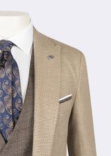 Beige Three-Piece Suit