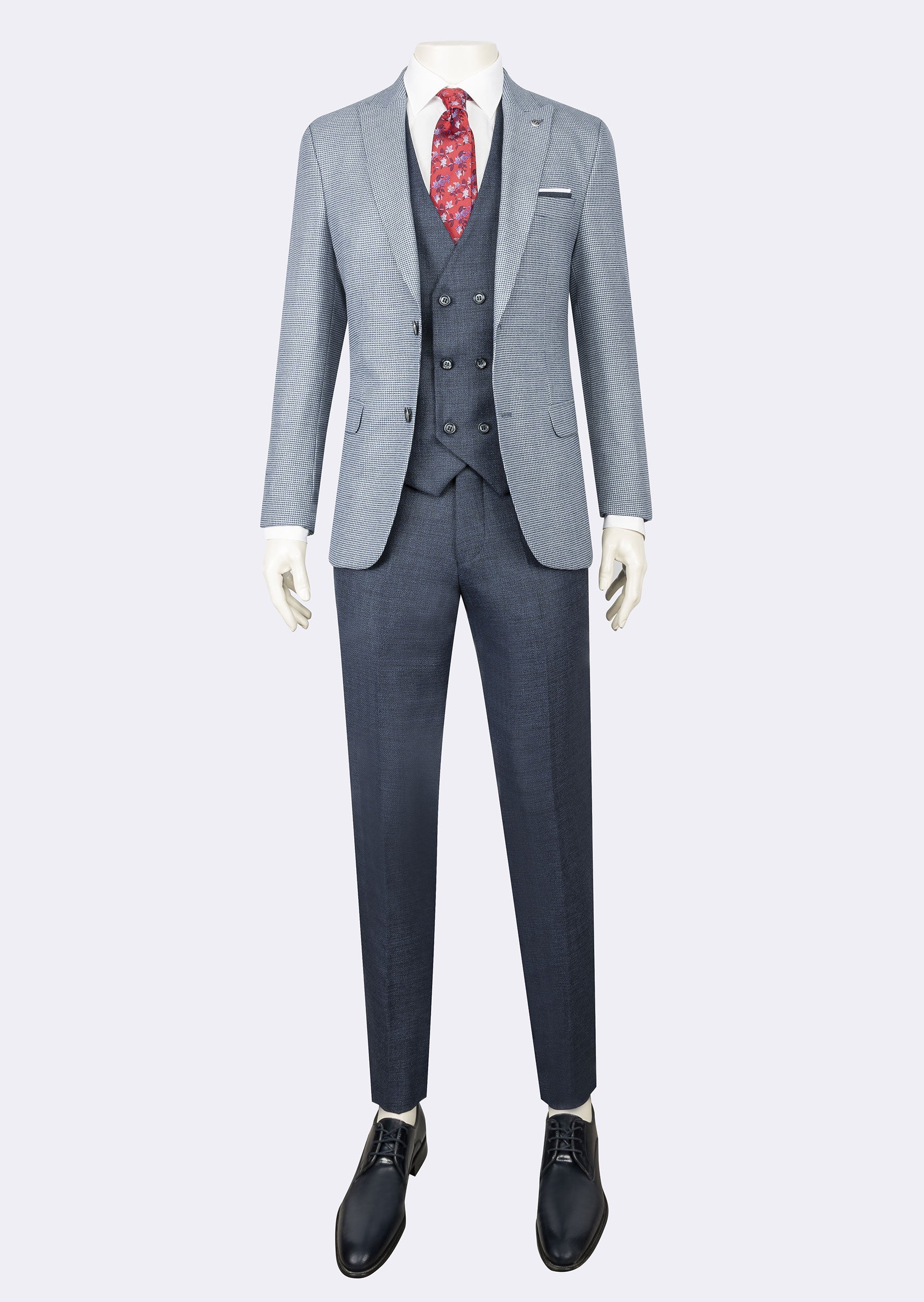 Blue Three-Piece Suit