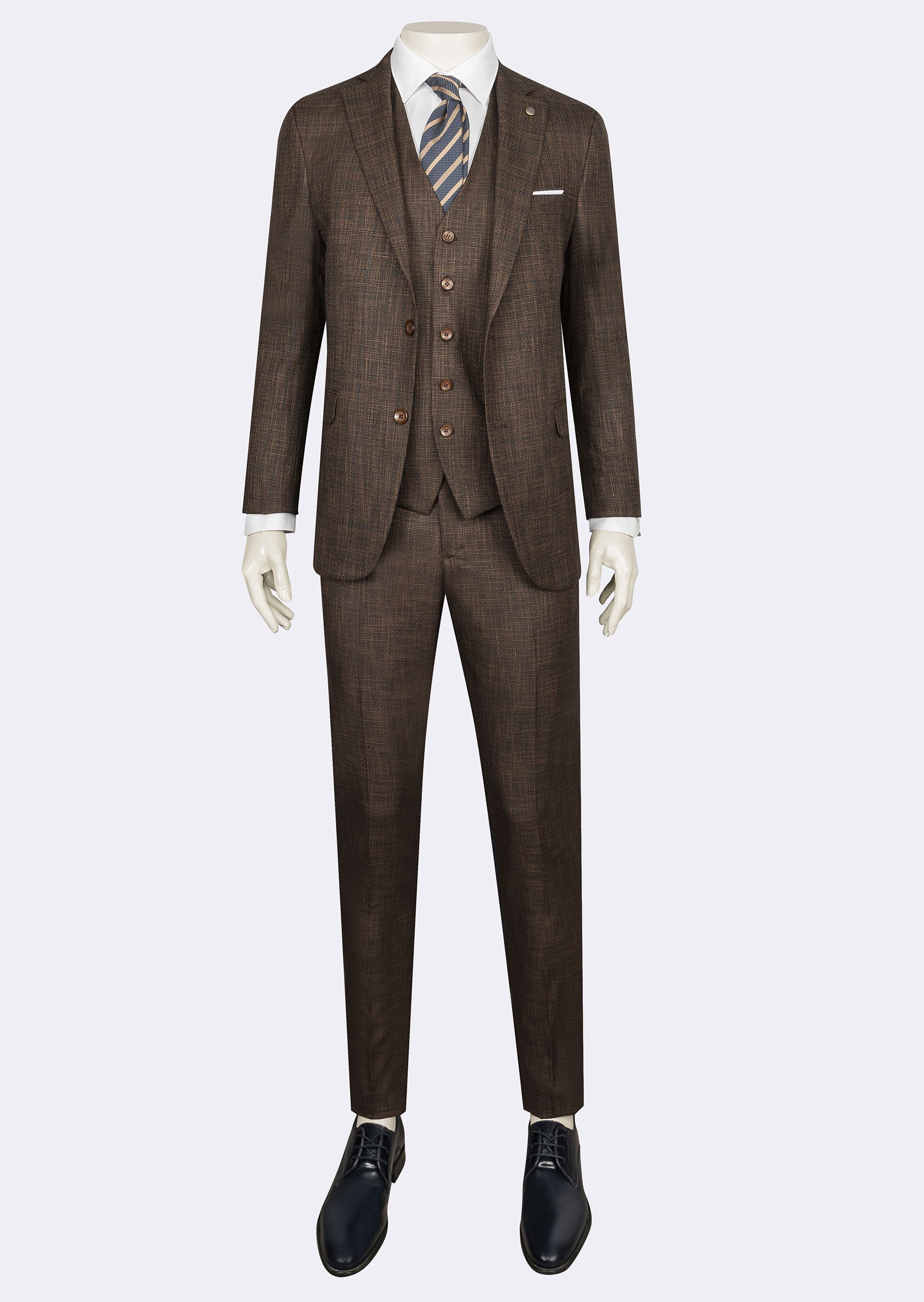 Brown Three-Piece Suit