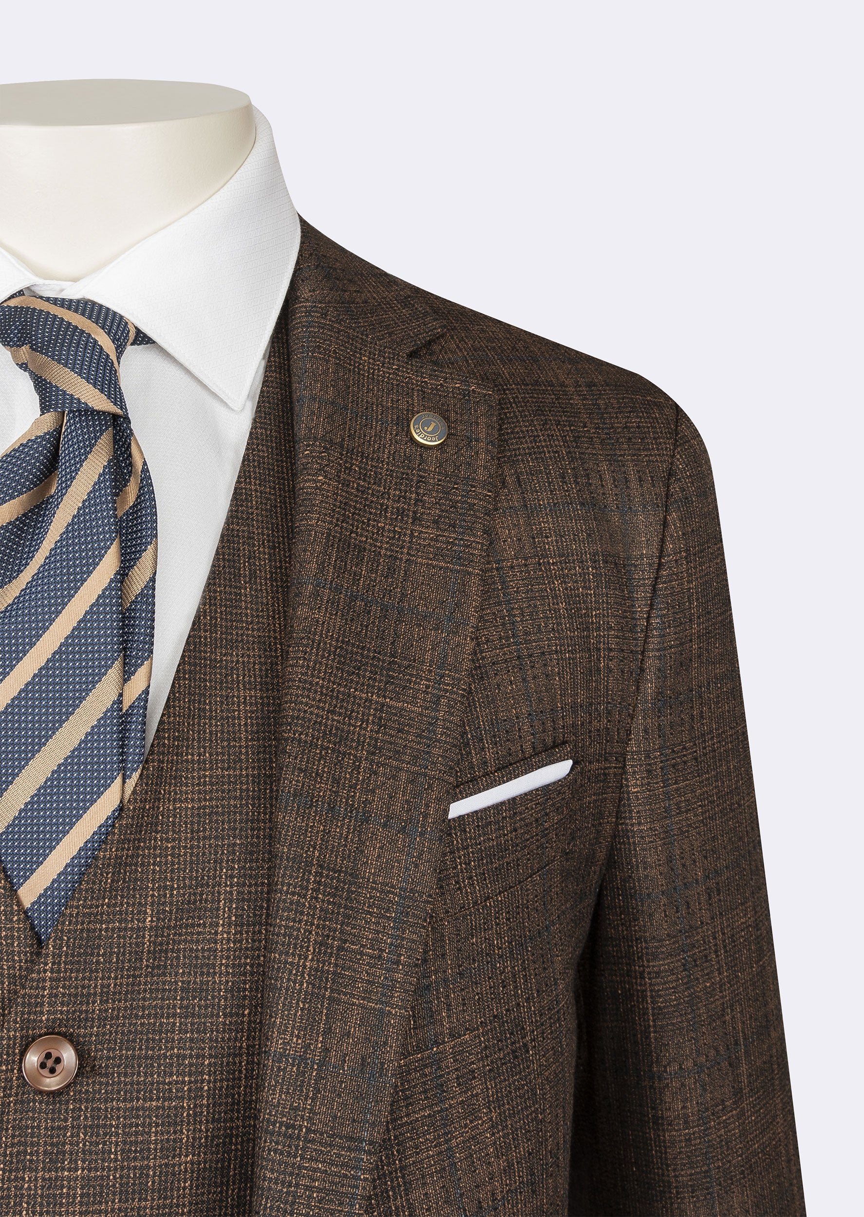 Brown Three-Piece Suit