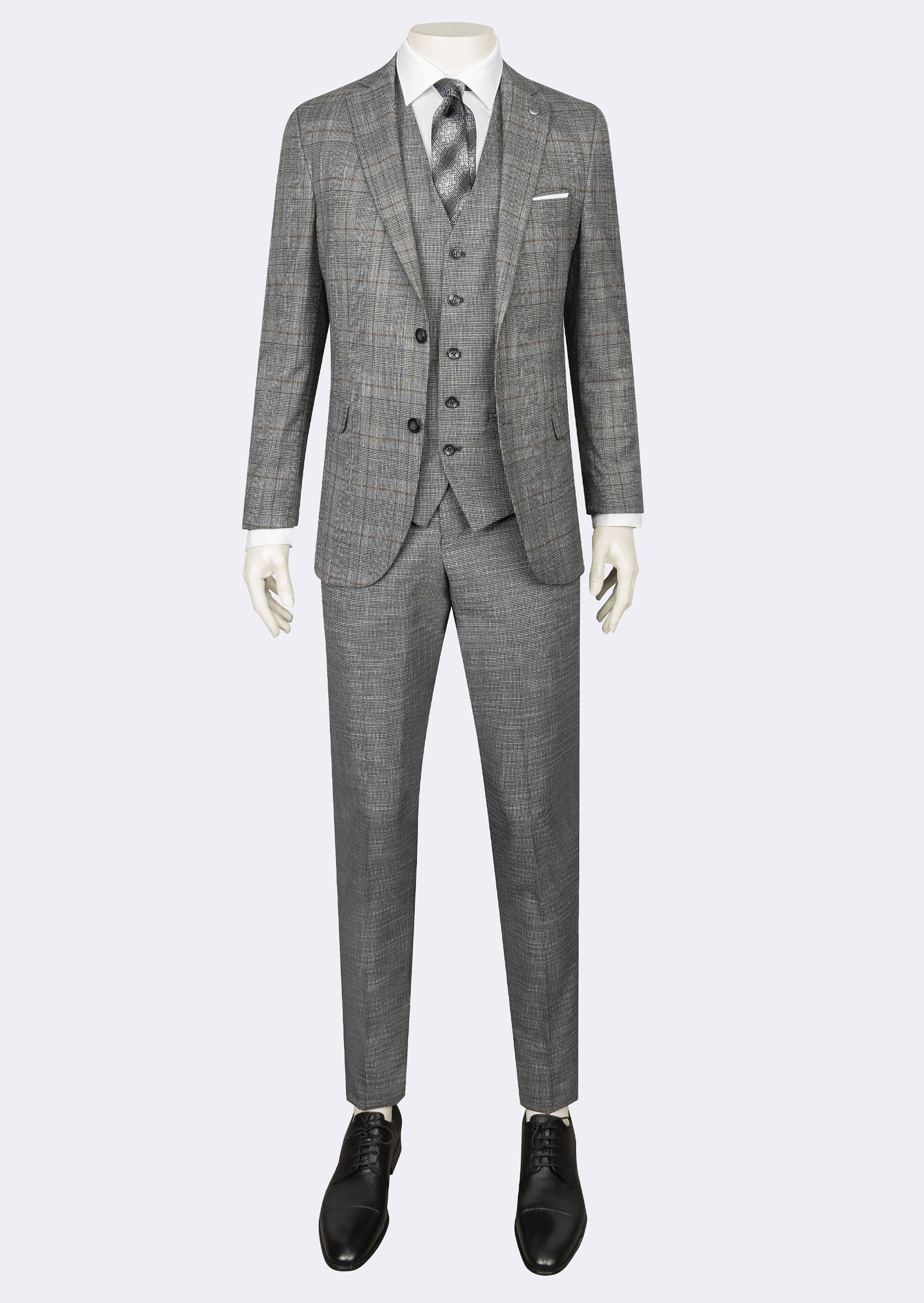 Grey Three-Piece Suit