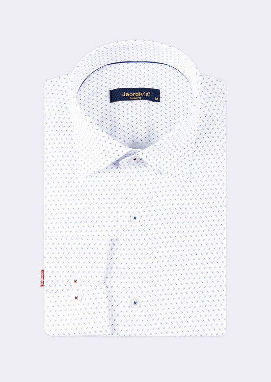 White - Blue Long Sleeve Shirt