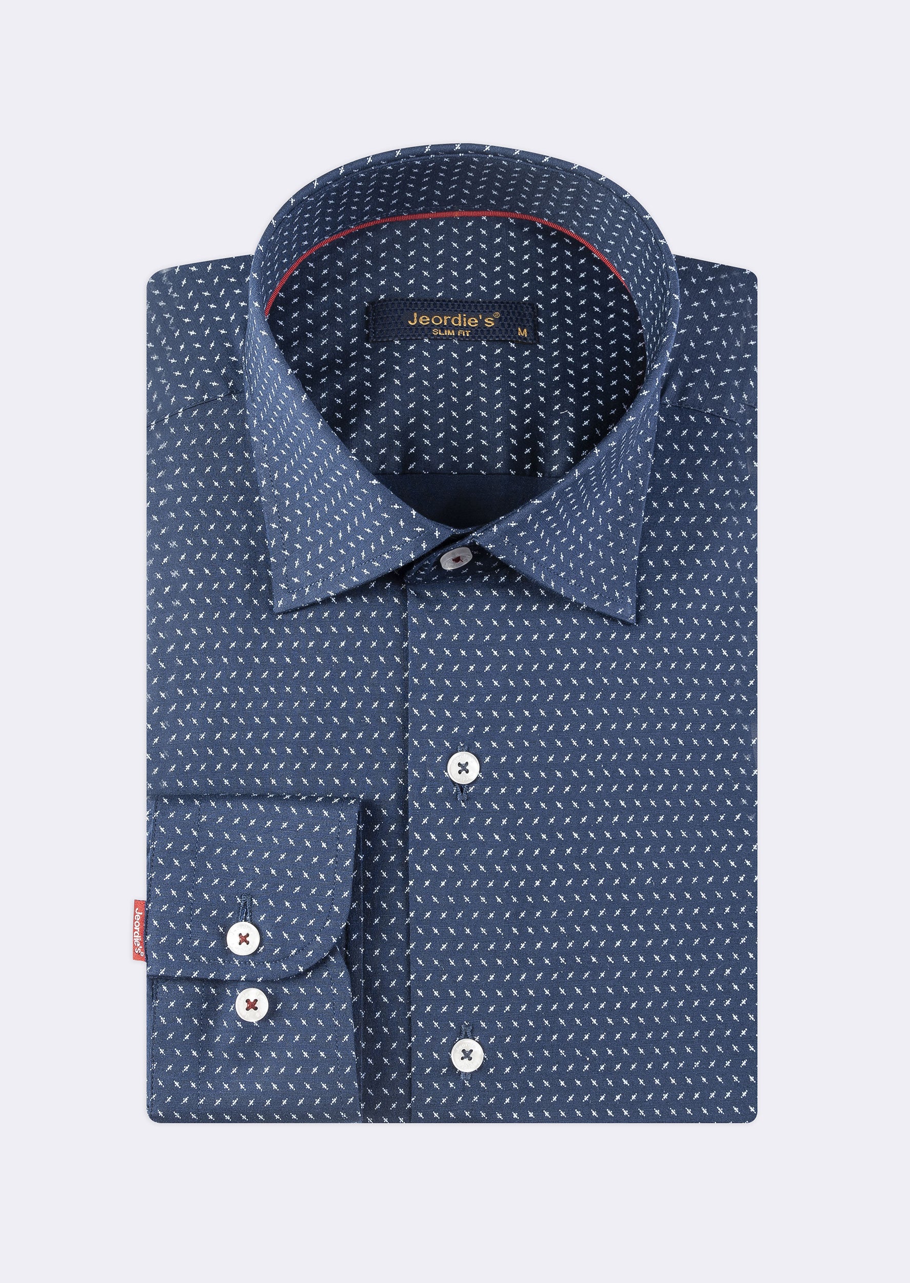 Navy - White Long Sleeve Shirt