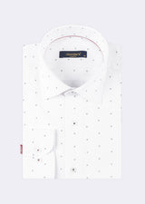 White - Navy Long Sleeve Shirt