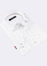 White - Navy Long Sleeve Shirt