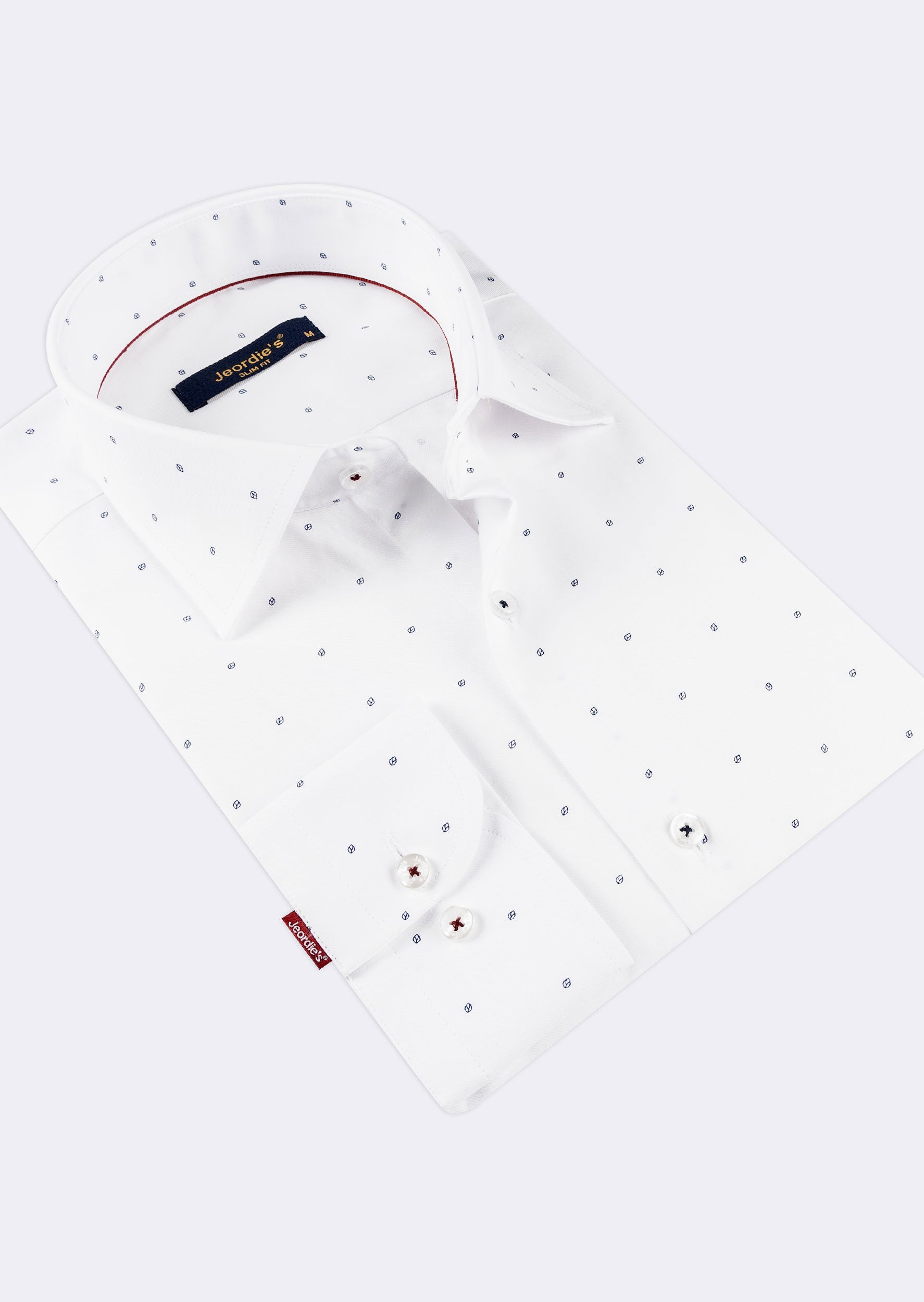 White - Navy Long Sleeve Shirt