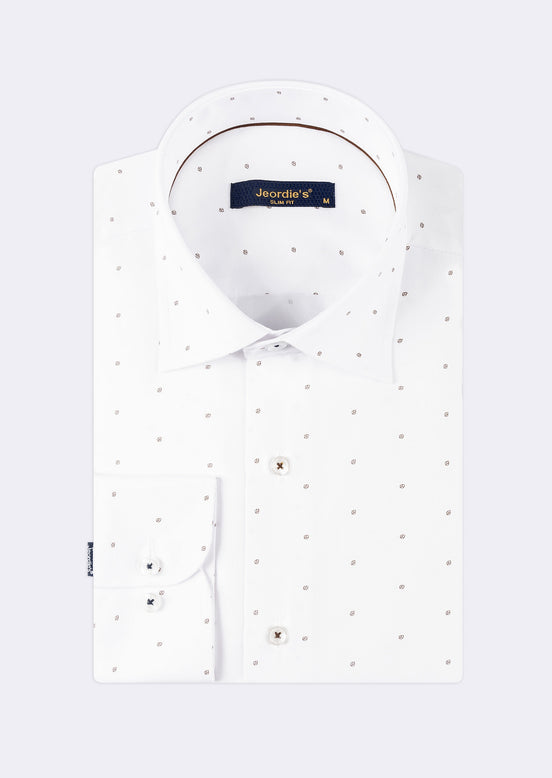 White - Beige Long Sleeve Shirt