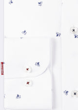 White - Navy Long Sleeve Shirt