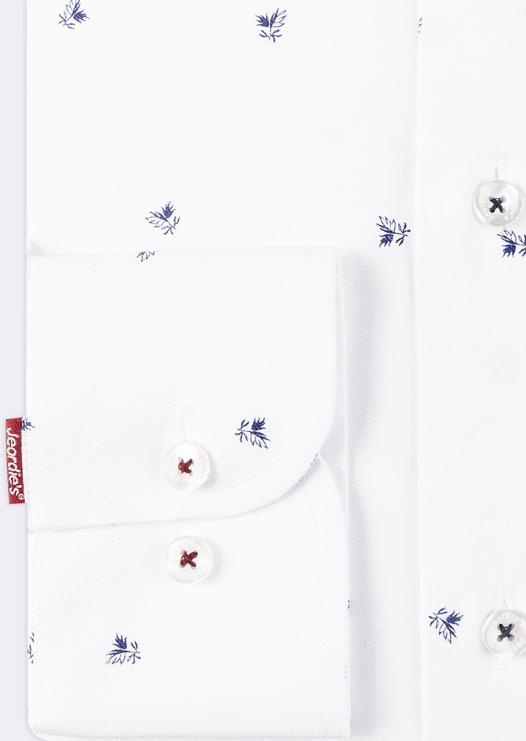 White - Navy Long Sleeve Shirt