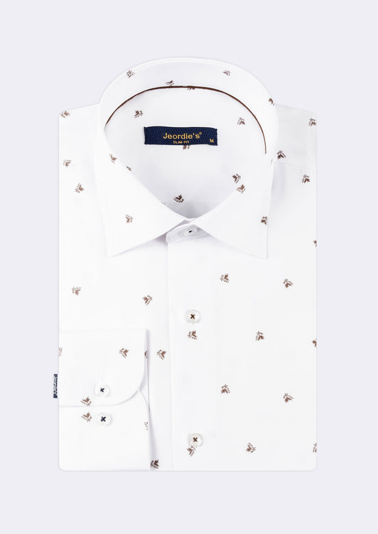 White - Beige Long Sleeve Shirt