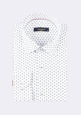 White - Navy Long Sleeve Shirt