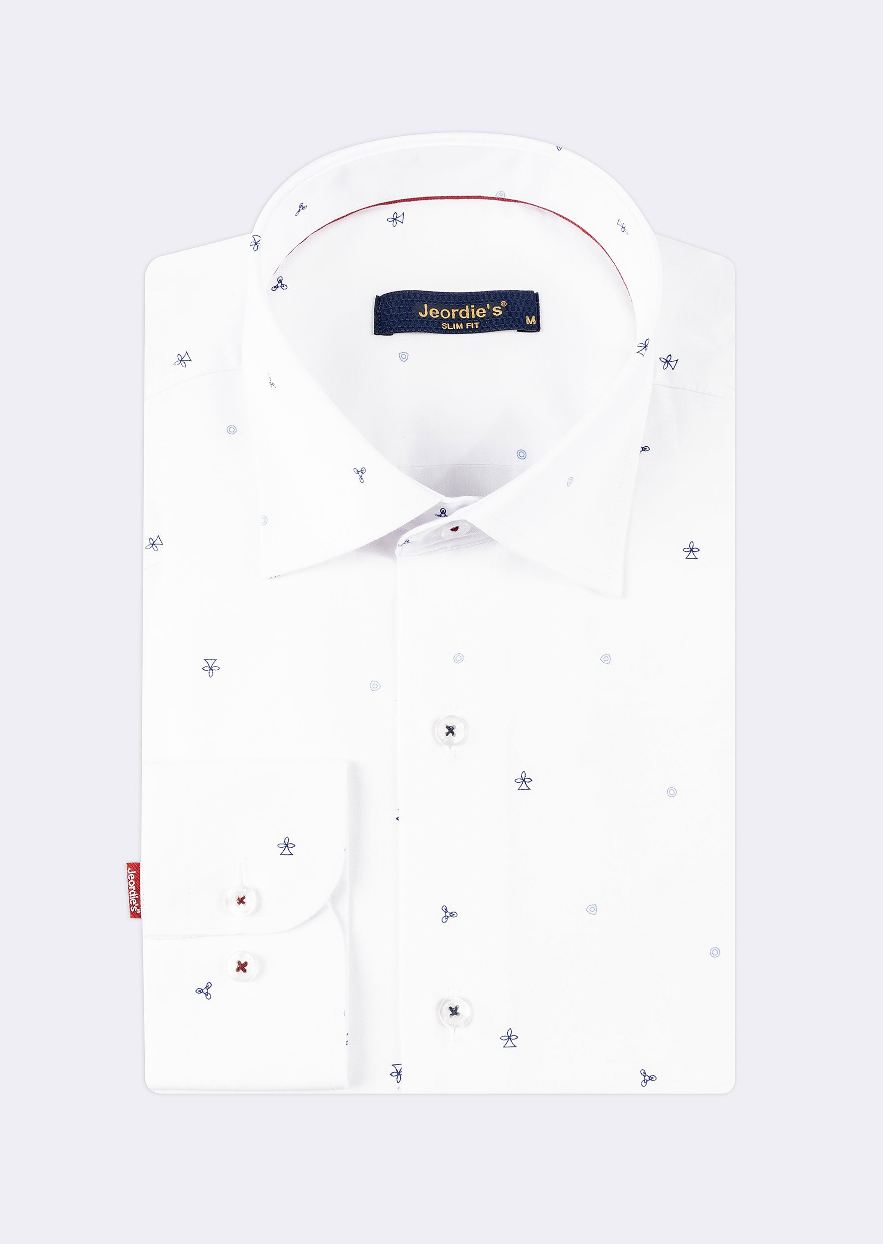White - Navy Long Sleeve Shirt