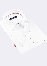 White - Navy Long Sleeve Shirt
