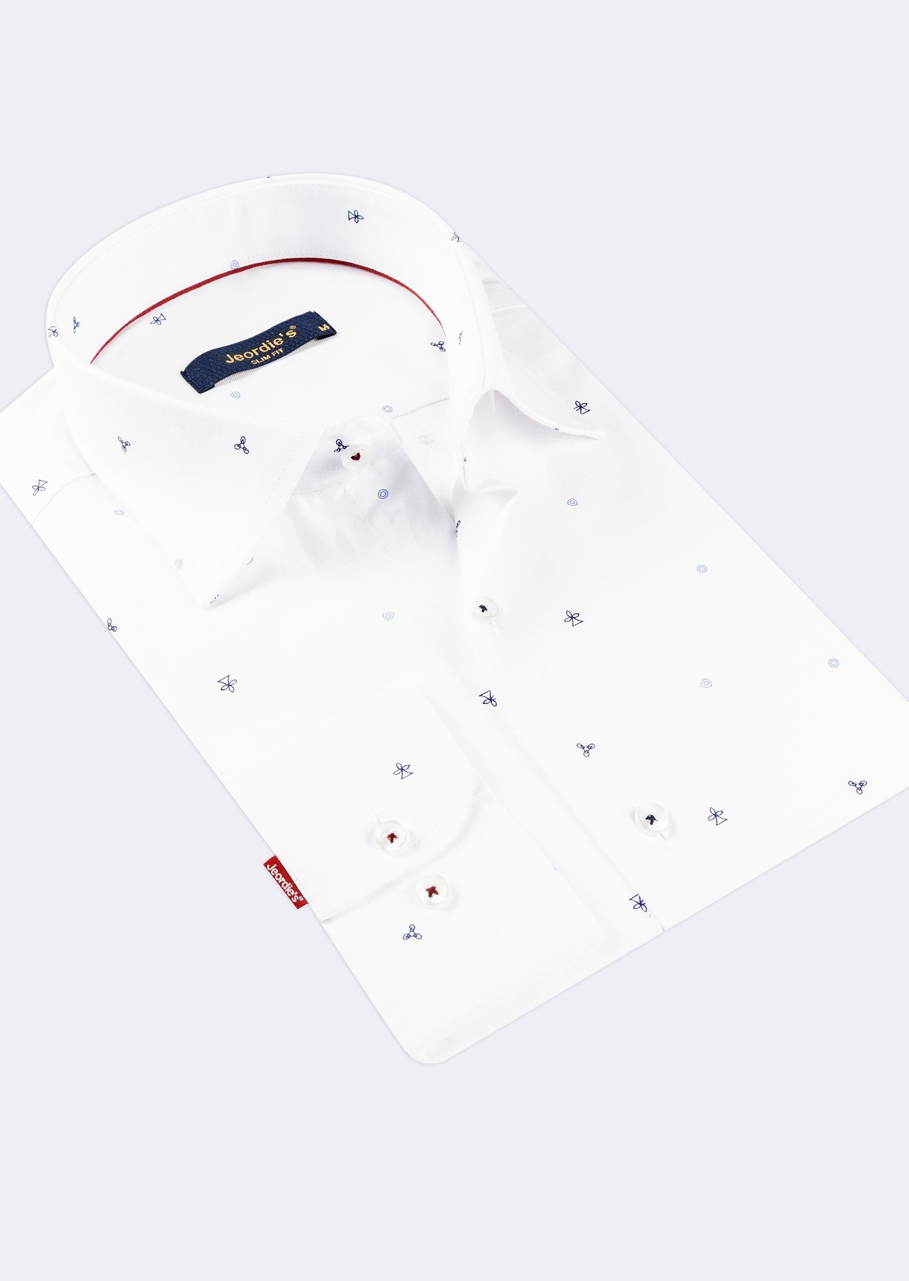 White - Navy Long Sleeve Shirt