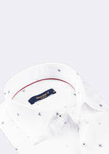White - Navy Long Sleeve Shirt