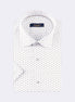 White - Brown Short Sleeve Shirt