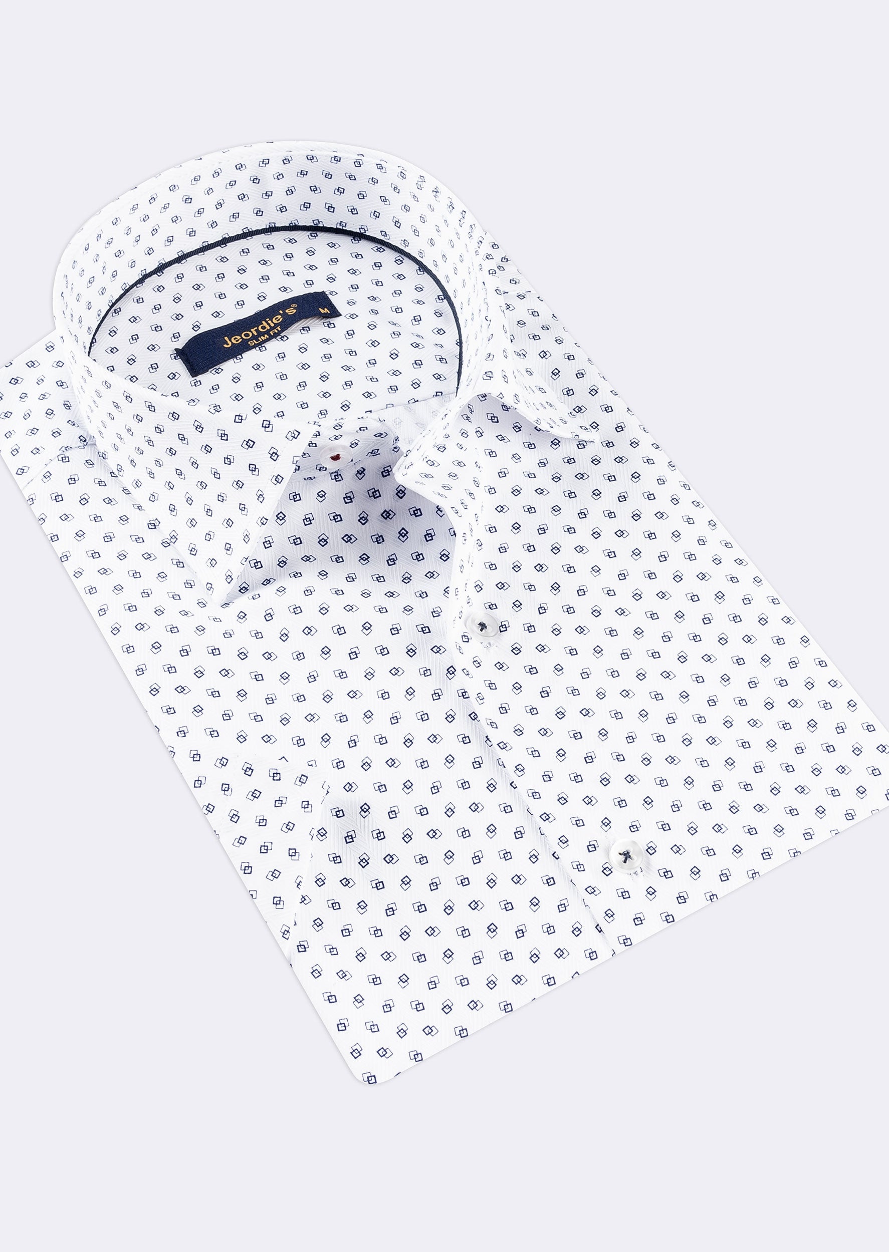 White - Navy Short Sleeve Shirt