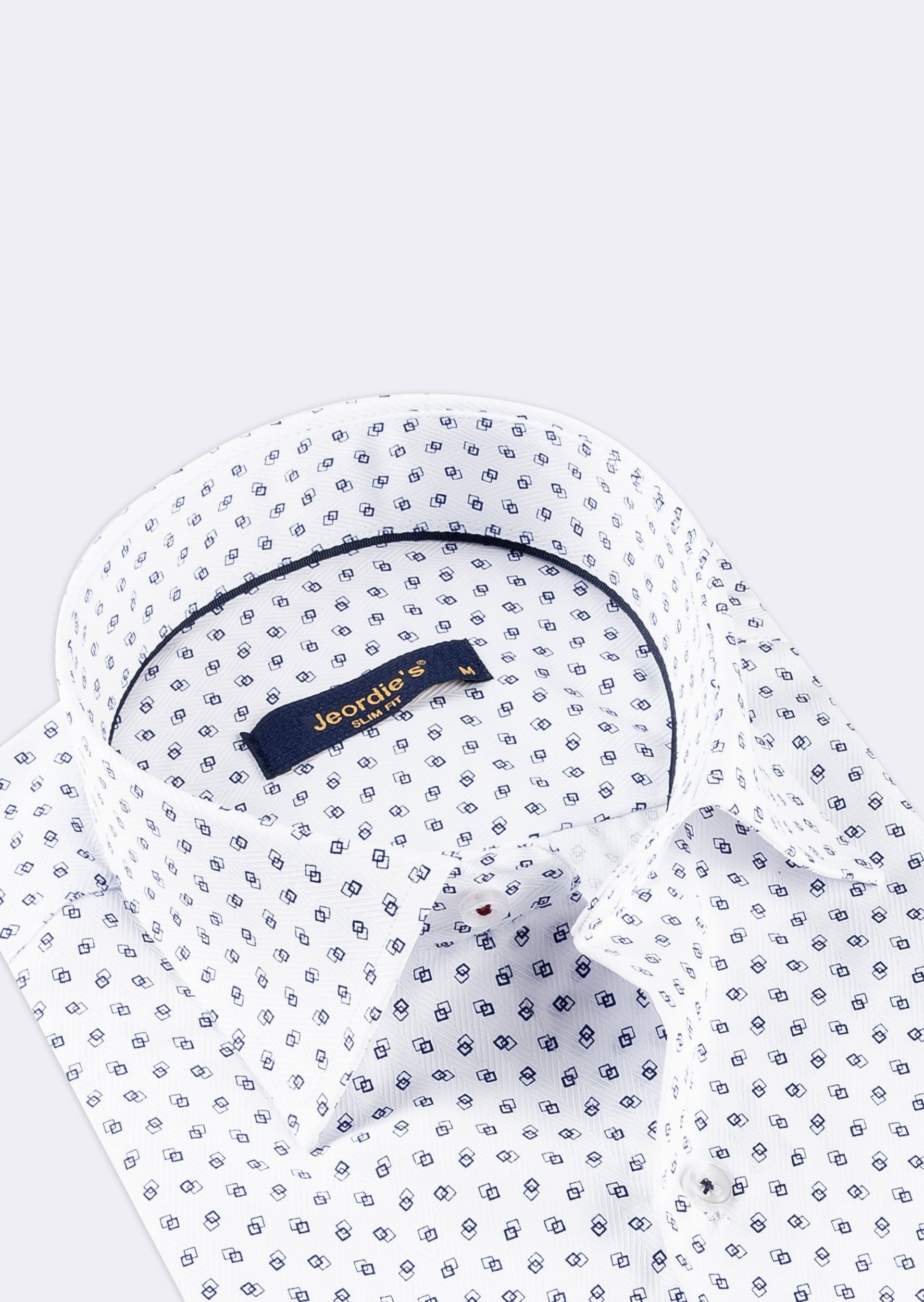 White - Navy Short Sleeve Shirt