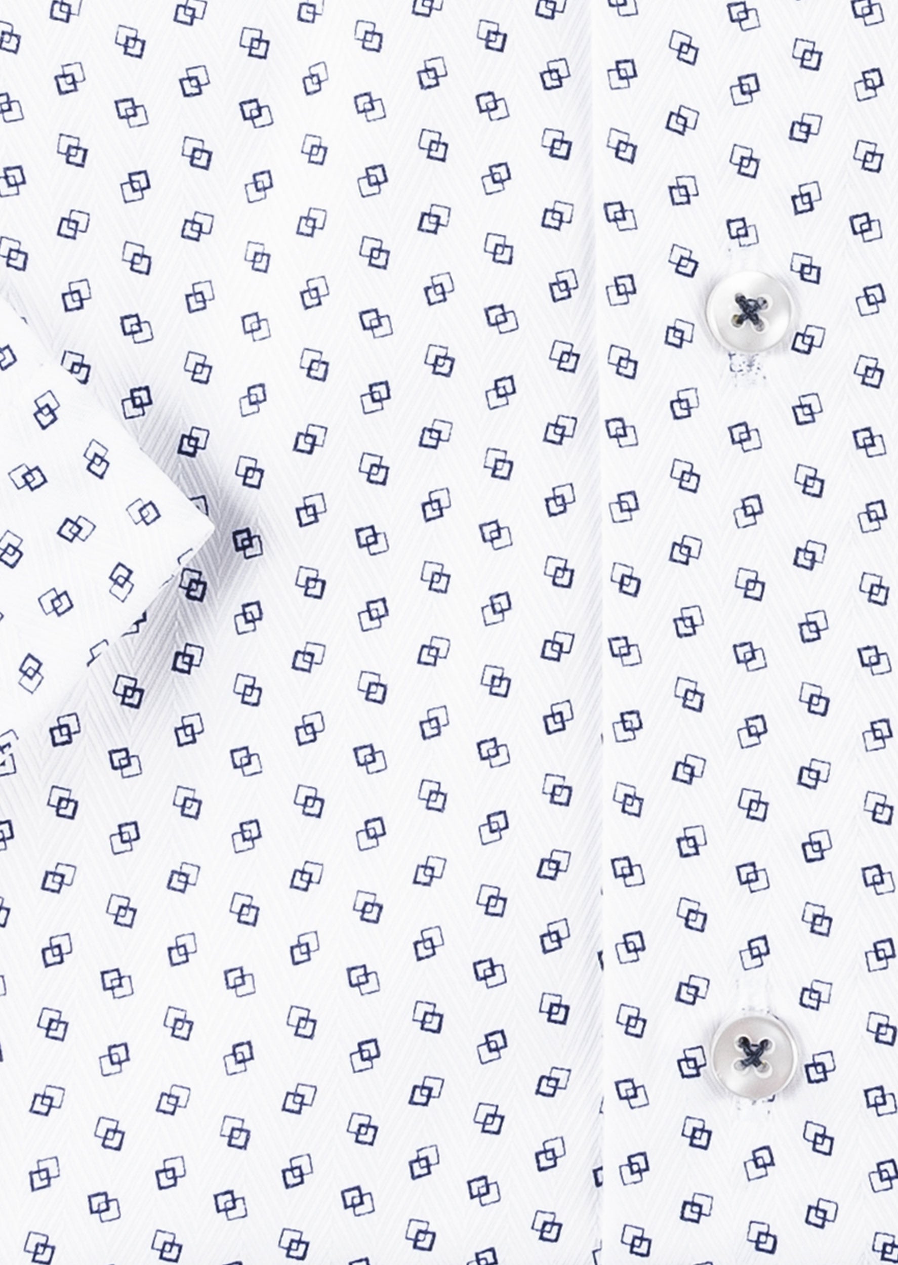 White - Navy Short Sleeve Shirt