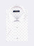 White - Burgundy Short Sleeve Shirt
