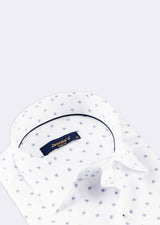 White - Blue Short Sleeve Shirt