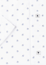 White - Blue Short Sleeve Shirt