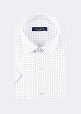 White - Blue Short Sleeve Shirt