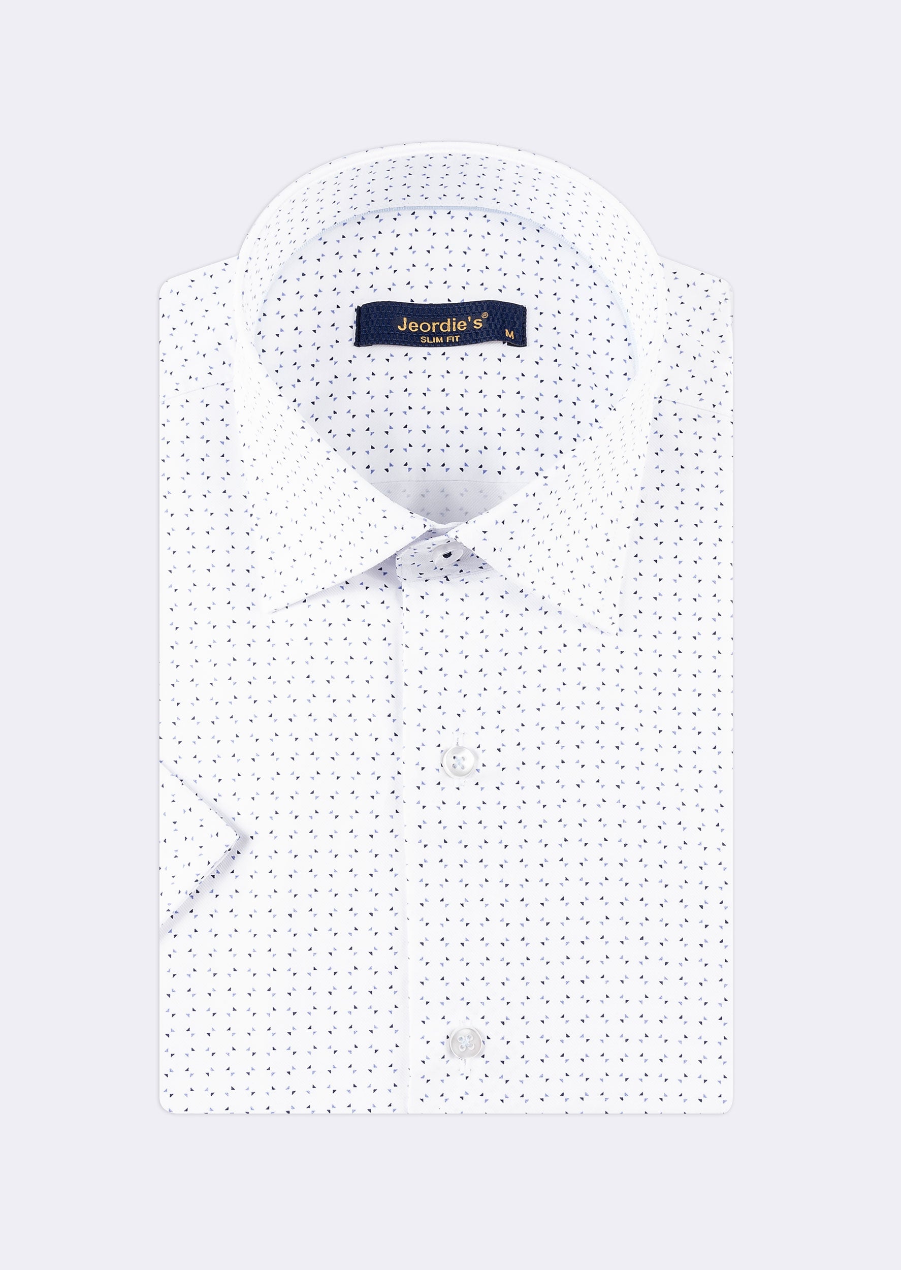 White - Blue Short Sleeve Shirt