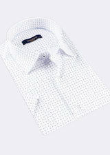 White - Blue Short Sleeve Shirt