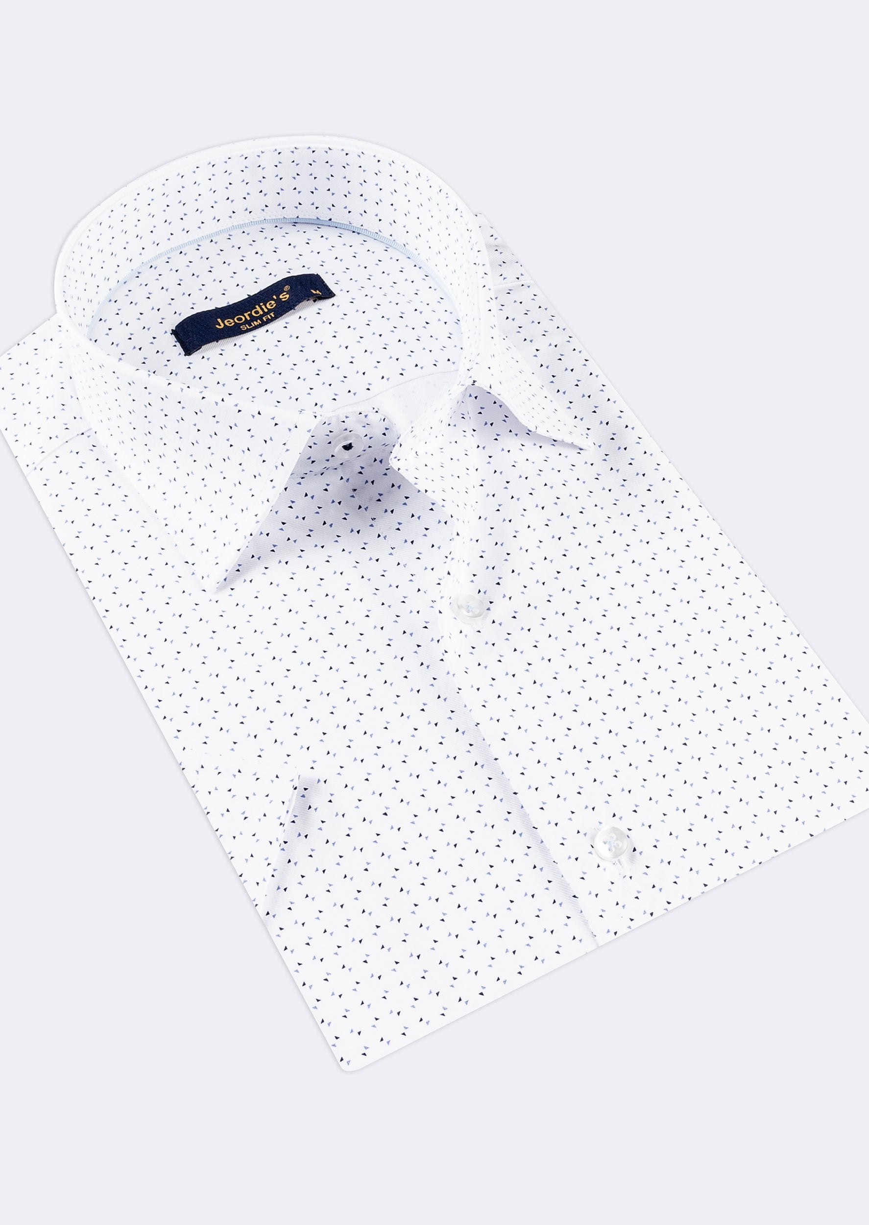 White - Blue Short Sleeve Shirt