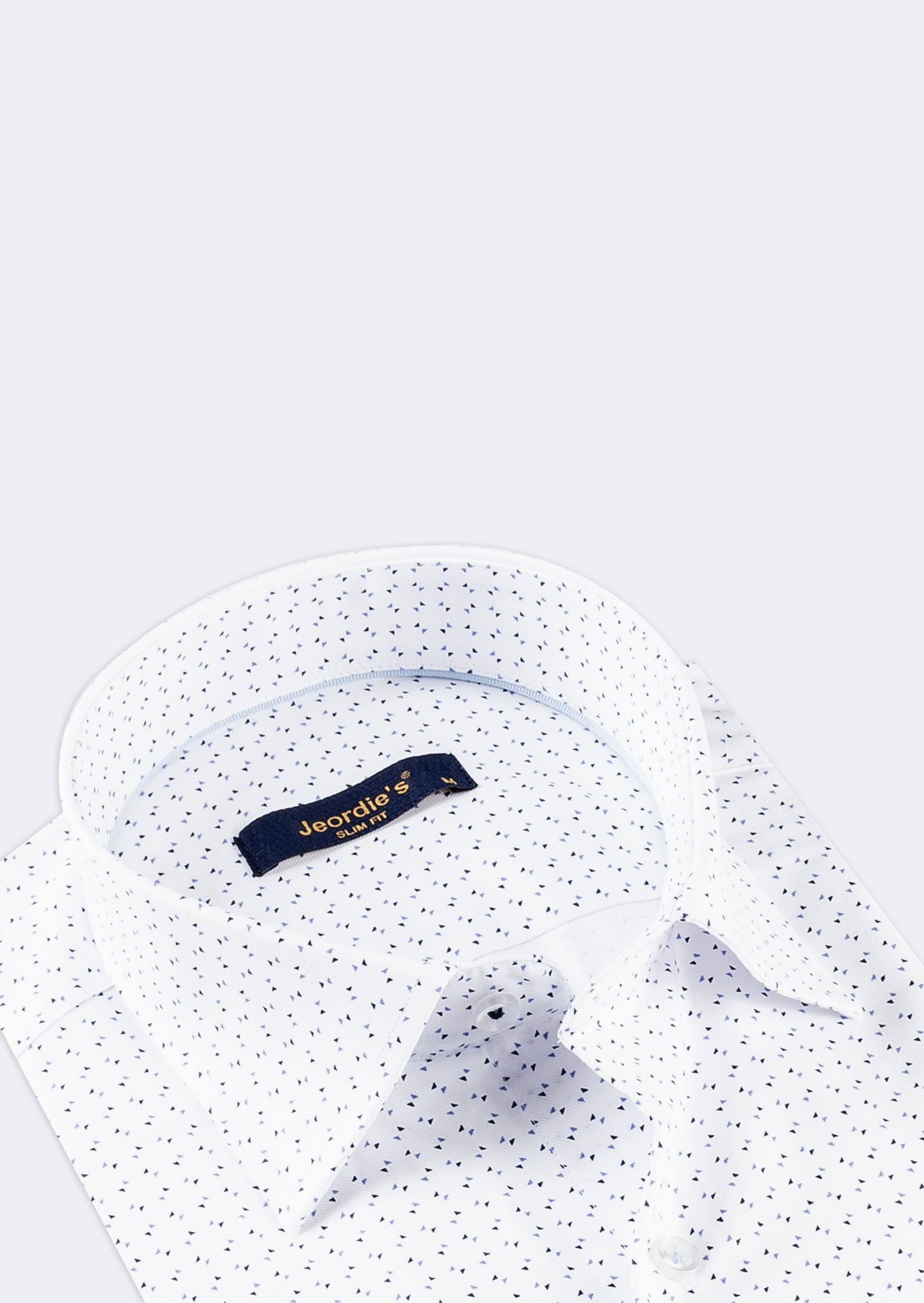 White - Blue Short Sleeve Shirt