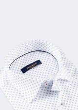 White - Navy Short Sleeve Shirt