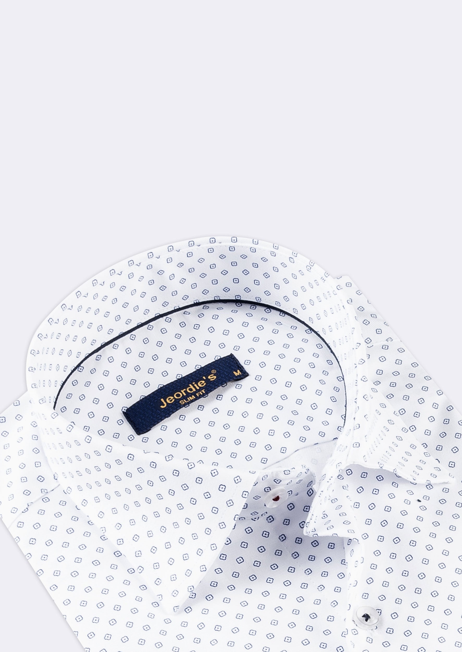 White - Navy Short Sleeve Shirt