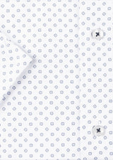 White - Navy Short Sleeve Shirt