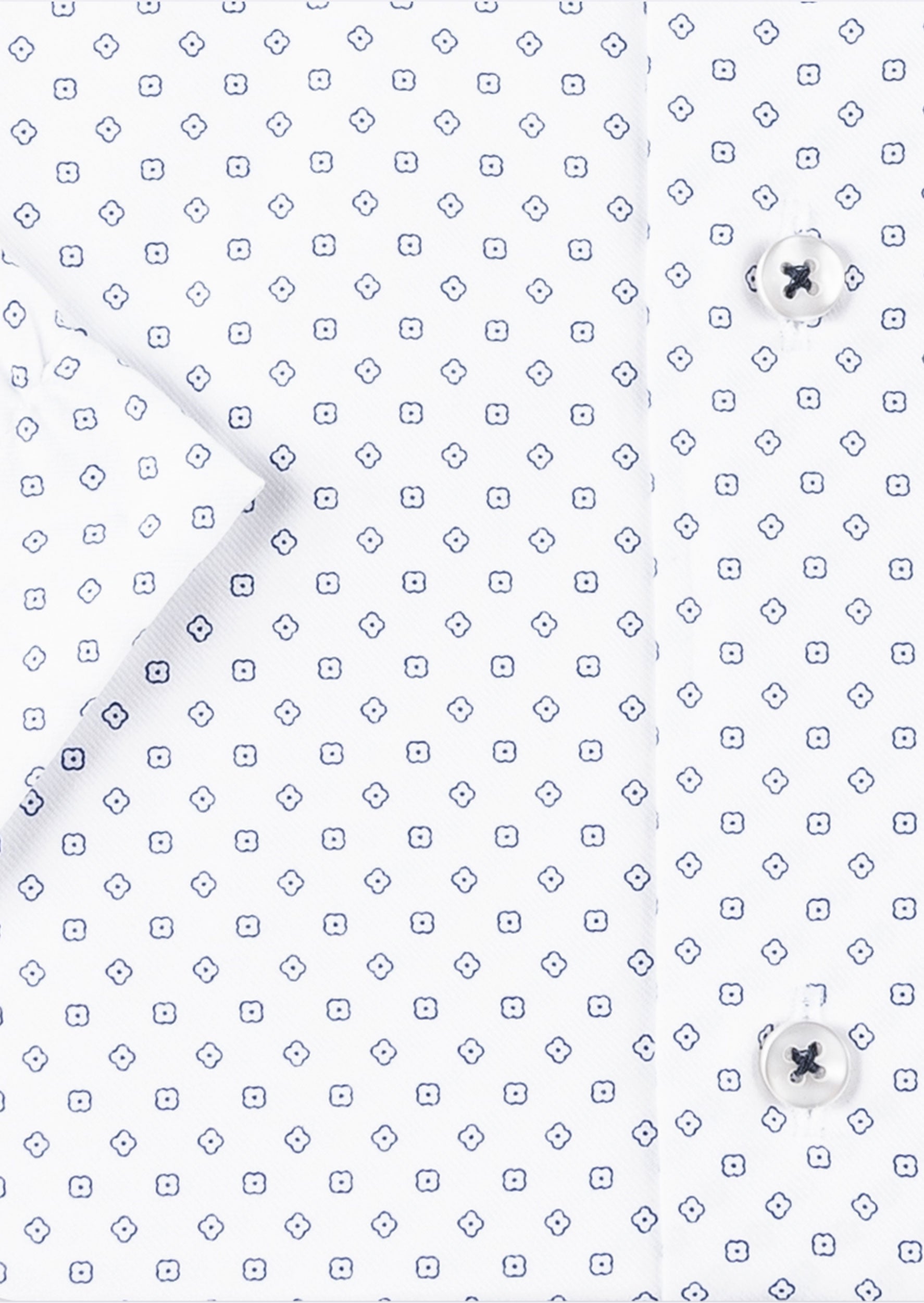 White - Navy Short Sleeve Shirt