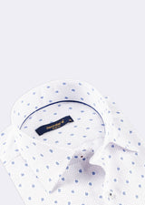 White - Brown Short Sleeve Shirt